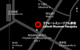 Laforet Museum, Harajuku Map